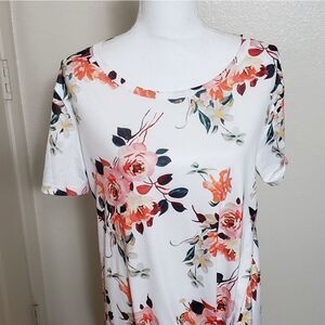 Floral long blouse 
